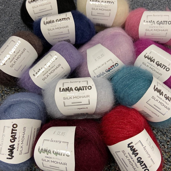Lana Gatto Silk Mohair 2 ply (lace weight)